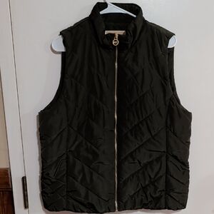 Michael Kors Green Quilted Vest
